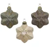 Antique-look star Christmas ornament, 3"