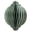 Aqua paper tree ornament, 8"
