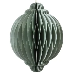 Aqua paper tree ornament, 8"