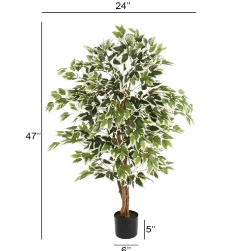 Arbre ficus panaché artificiel, 47″