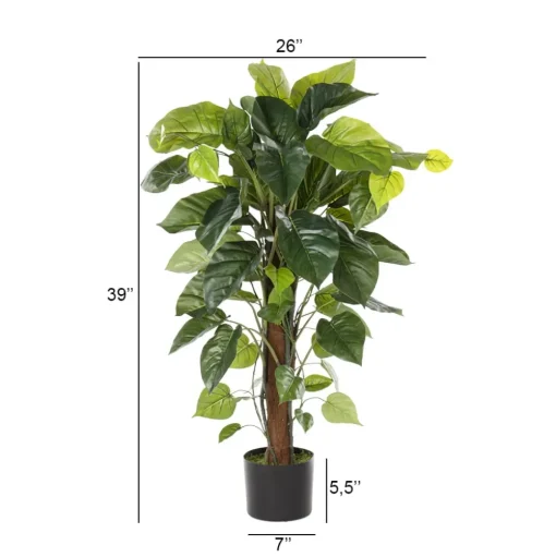 Arbre pothos artificiel, 39″