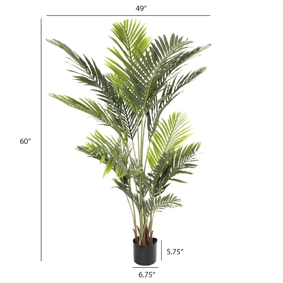 Artificial areca palm tree, 60"