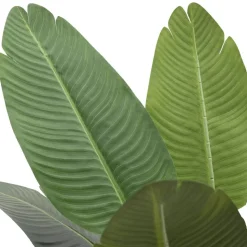 Artificial bird of paradise in a black pot, 48