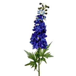 Artificial blooming blue delphium flower, 31,5"