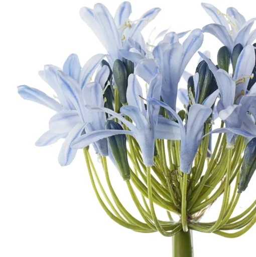 Artificial blue agapanthus, 27″