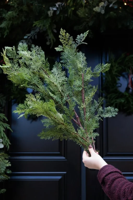 Artificial cedar spray, 39"