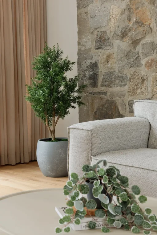 Artificial crossostephium tree in bloom, 47"