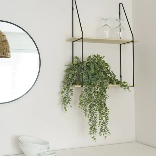 Artificial eucalyptus hanging plant, 32"