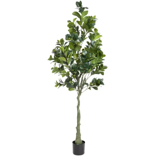 Artificial ficus with textured trunk, 63"