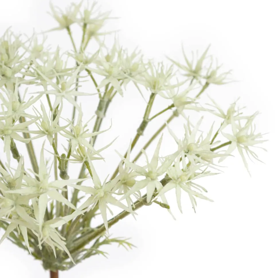 Artificial light green cnidium monnieri flower, 29"