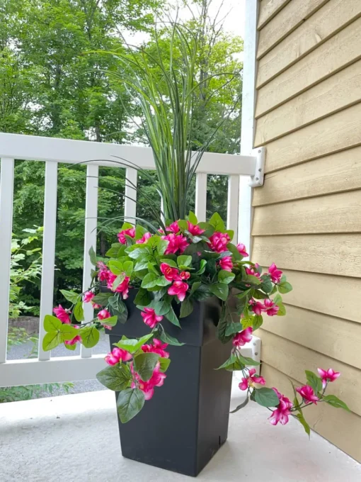 Artificial light pink azalea outdoor flower arrangement, 50"