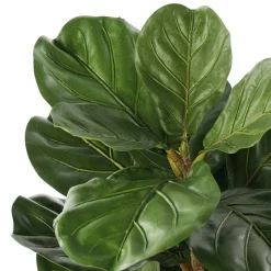 Artificial potted fiddle leaf fig, 30″