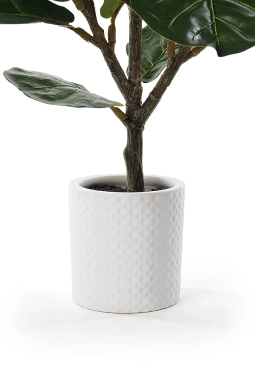 Artificial potted fiddle leaf fig, 30″