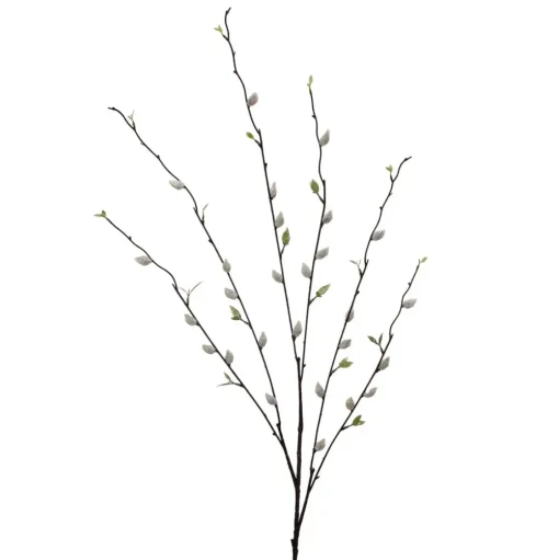 Artificial pussy willow spray, 30"