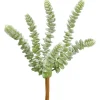 Artificial real-touch grey donkey tail stem, 9"
