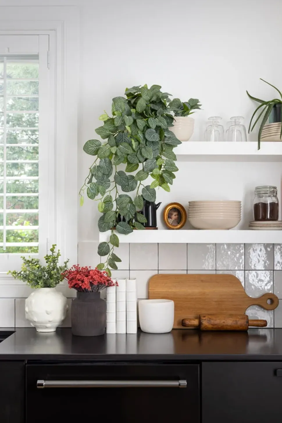 Artificial red gypsophila bush, 15″