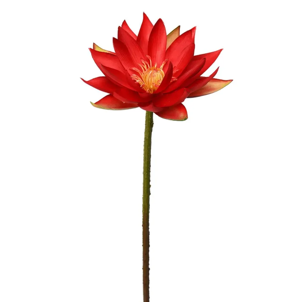 Artificial red water lily, 20″