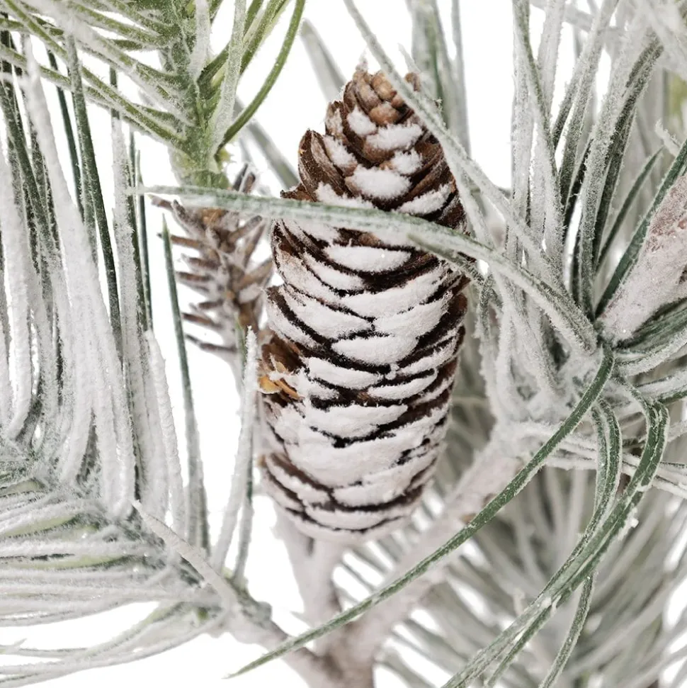 Artificial snowy pine branch, 48"