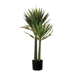 Artificial two-trunk agave americana, 39"