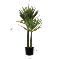 Artificial two-trunk agave americana, 39