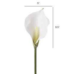 Artificial white calla lily flower, 30