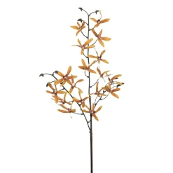 Artificial yellow dendrodium orchid, 30″