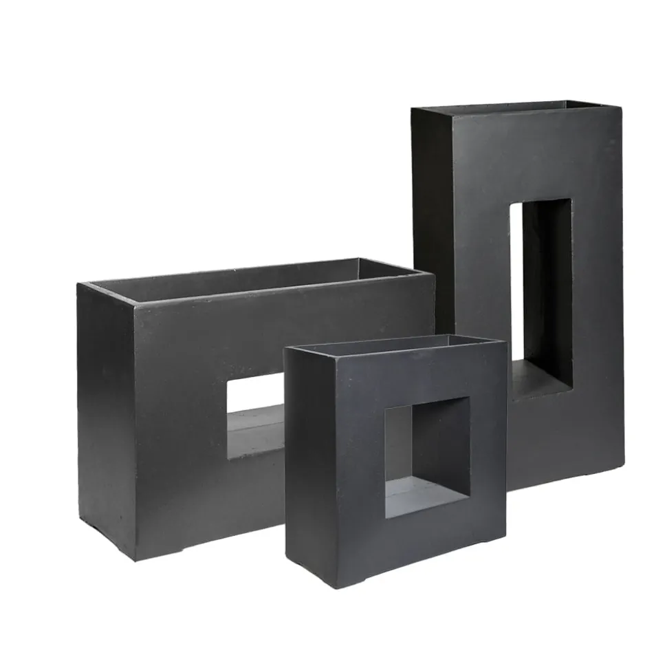 Bac noir moderne en fibre d’argile