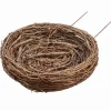 Bird’s nest decoration on metal picks, 10"