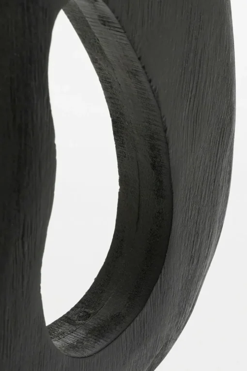 Black abstract decoration in 100% FSC-certified wood, 14,5"