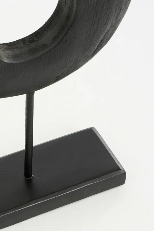 Black abstract decoration in 100% FSC-certified wood, 14,5"