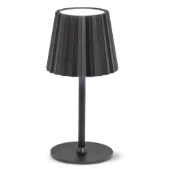 Black cordless dimmable LED table lamp, 15