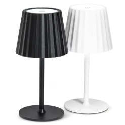 Black cordless dimmable LED table lamp, 15