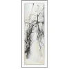 Black design rectangular wall art, 32 x 79″