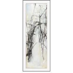 Black design rectangular wall art, 32 x 79″