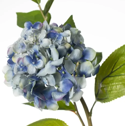 Blue hydrangea artificial flower, 23″