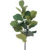Branche de feuilles de ficus lyrata artificiel, 45″