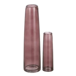 Brown single glass flower vase