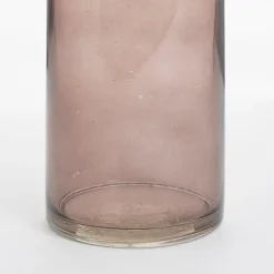 Brown single glass flower vase
