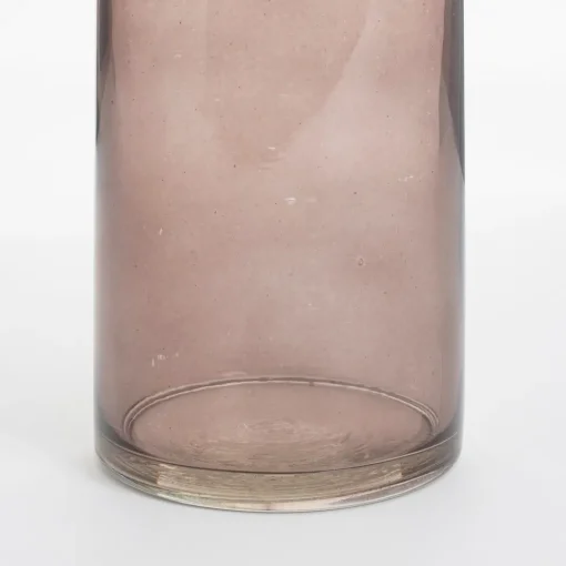 Brown single glass flower vase