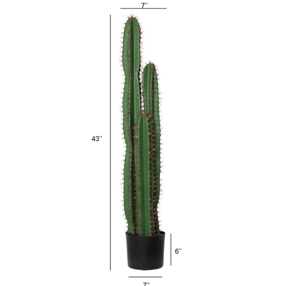 Cactus cereus triple artificiel, 43″