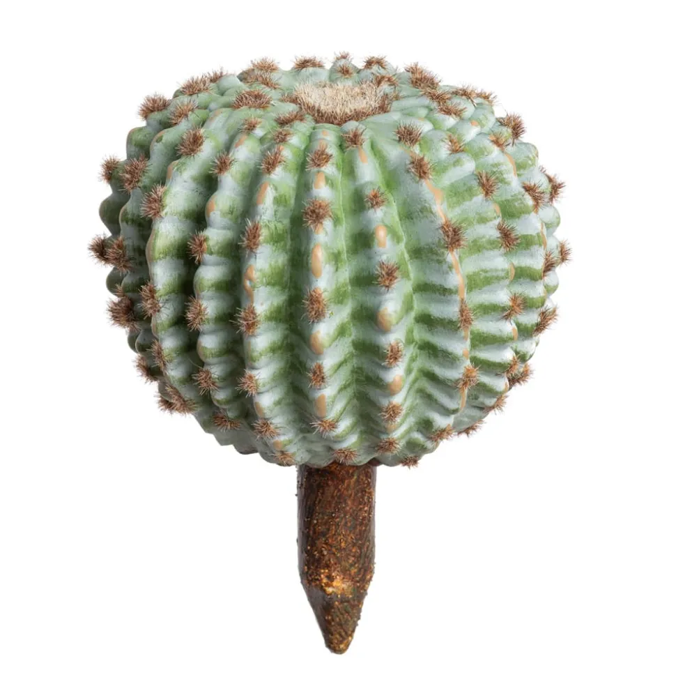 Cactus rond artificiel, 9″