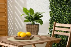 Caladium artificial outdoor plant, 18 x 13″