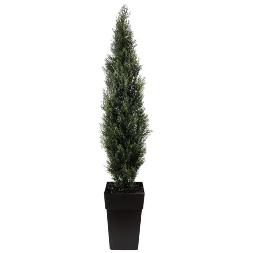 Cèdre artificiel extérieur en pot, 68″