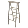 Échelle décorative en bois de teck, 39 x 19,5″