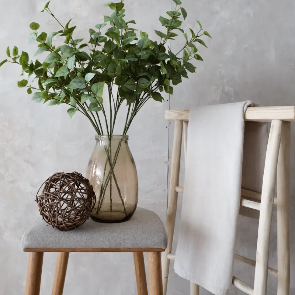 Échelle décorative en bois de teck, 39 x 19,5″