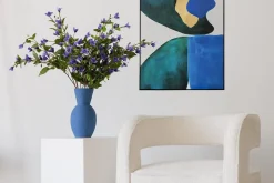 Colored shapes wall art, 25 x 36″