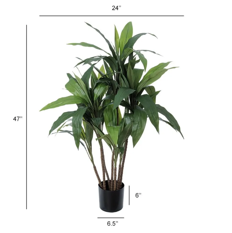 Cordyline verte artificielle, 47″