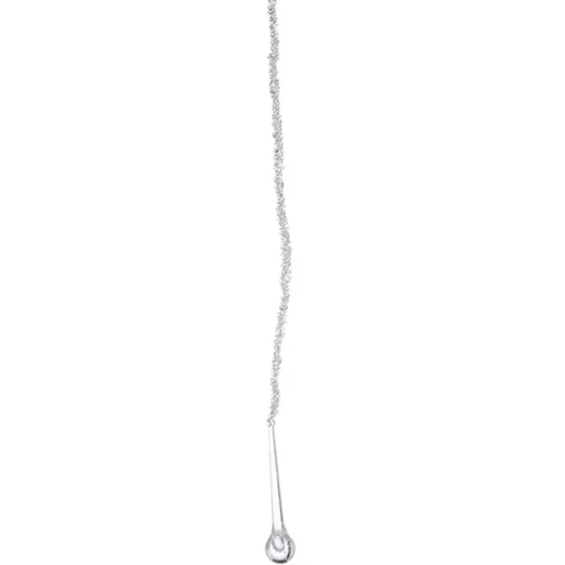 Crystal drop ornament, 15″