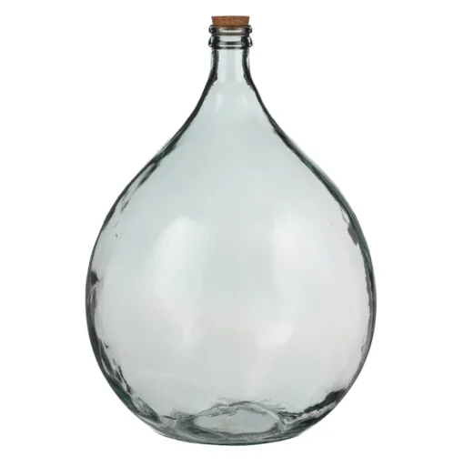 Decorative bottle with cork stopper, 22 x 16"