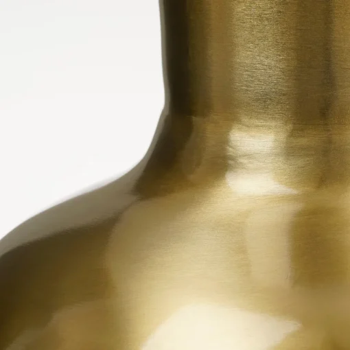 Decorative gold metal vase